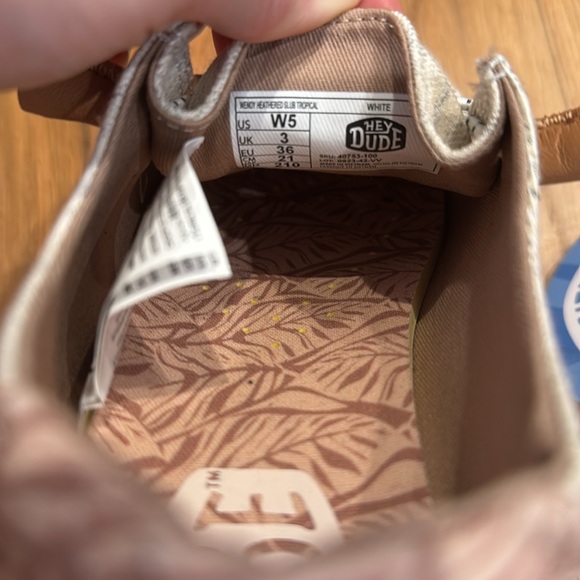 Nwt Hey Dude Wendy Heathered Slub Tropical - Picture 5 of 5